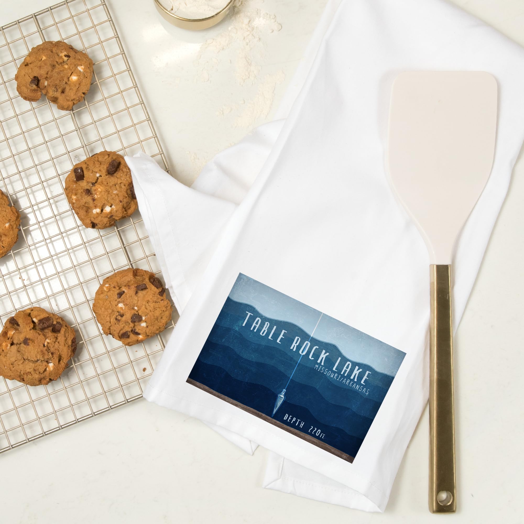 Table Rock Lake Essentials - 100% Cotton Tea Towel & Decorative Hand Towel for Kitchen, Bathroom & Home Decor | Perfect for Lakeside Cabins, Housewarming Gifts & Farmhouse Style Kitchens