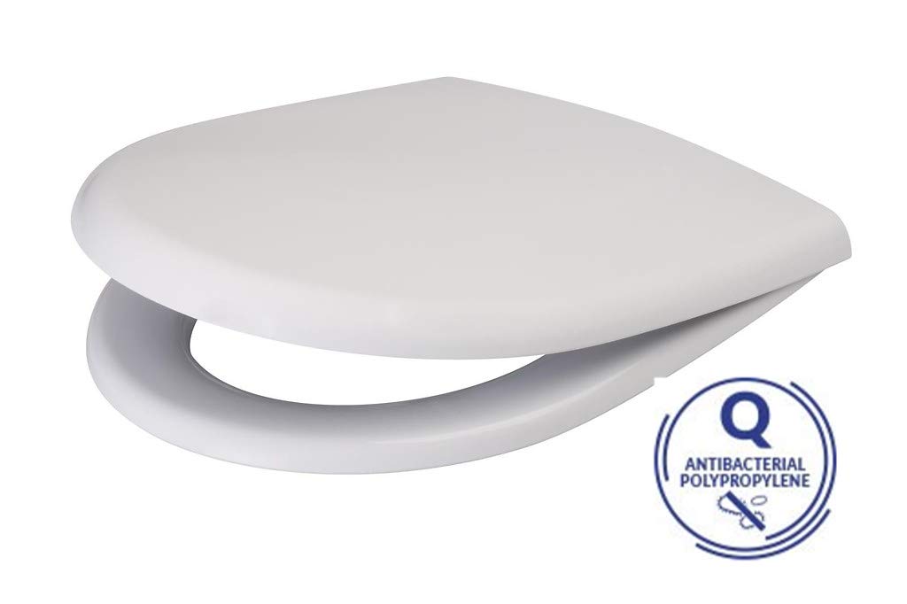 Ceramic Toilet Stand Complete Set - Modern Design with WC Tank & Polypropylene Seat for Horizontal Water Outlet Connection - Perfect for Bathroom Renovation & Home Upgrade