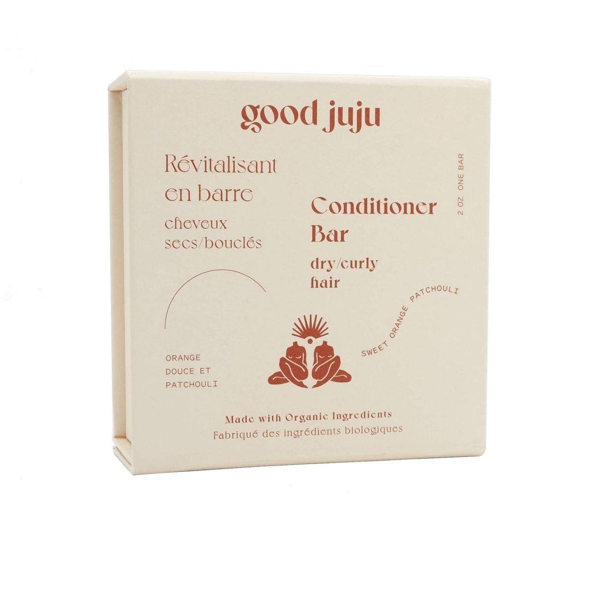 Good Juju Natural Conditioner Bar for Dry & Curly Hair - Vegan, Sulfate-Free Hair Care for Hydration & Frizz Control | Perfect for Travel, Gym & Eco-Friendly Home Use
