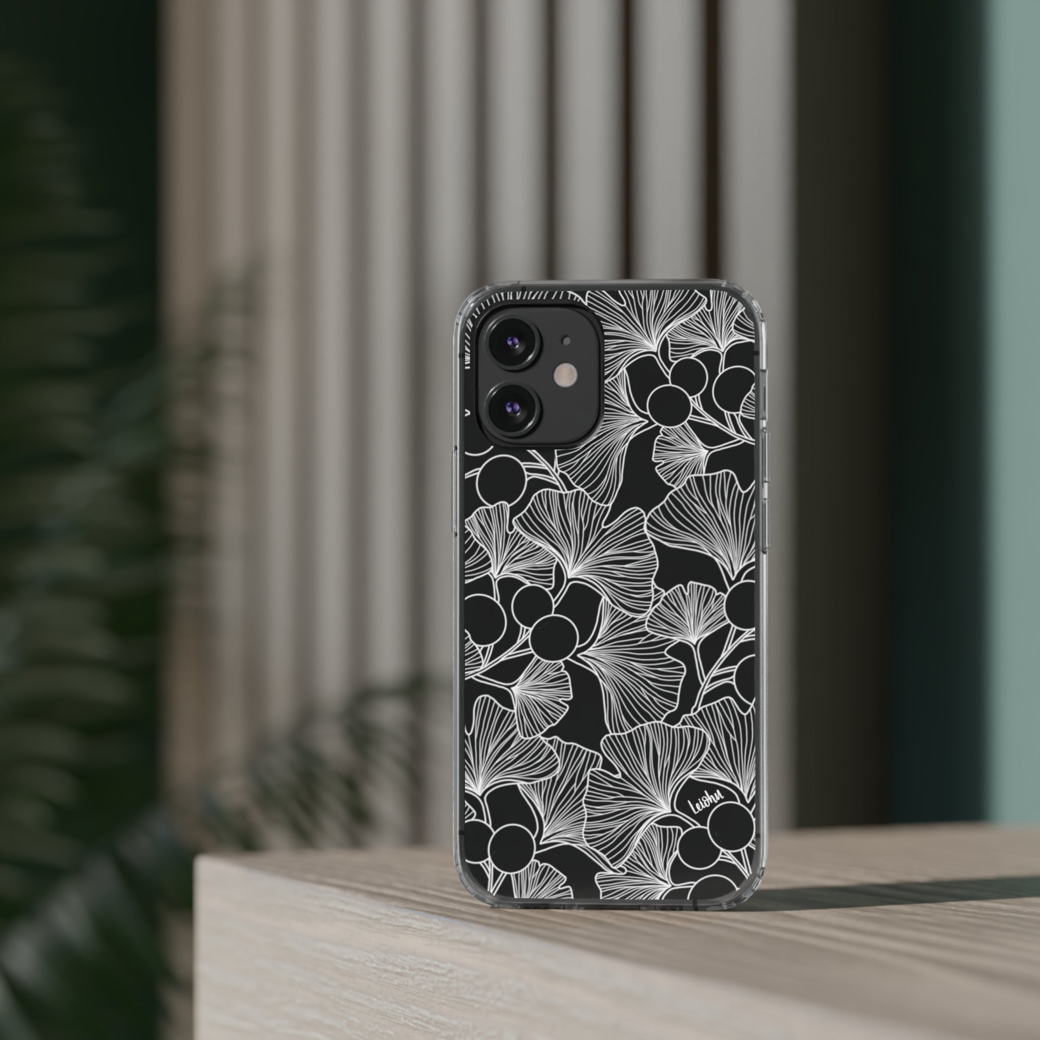 Premium Gingko Clear Phone Case - Slim Protective Cover for iPhone & Samsung - Perfect for Everyday Use, Travel & Outdoor Activities