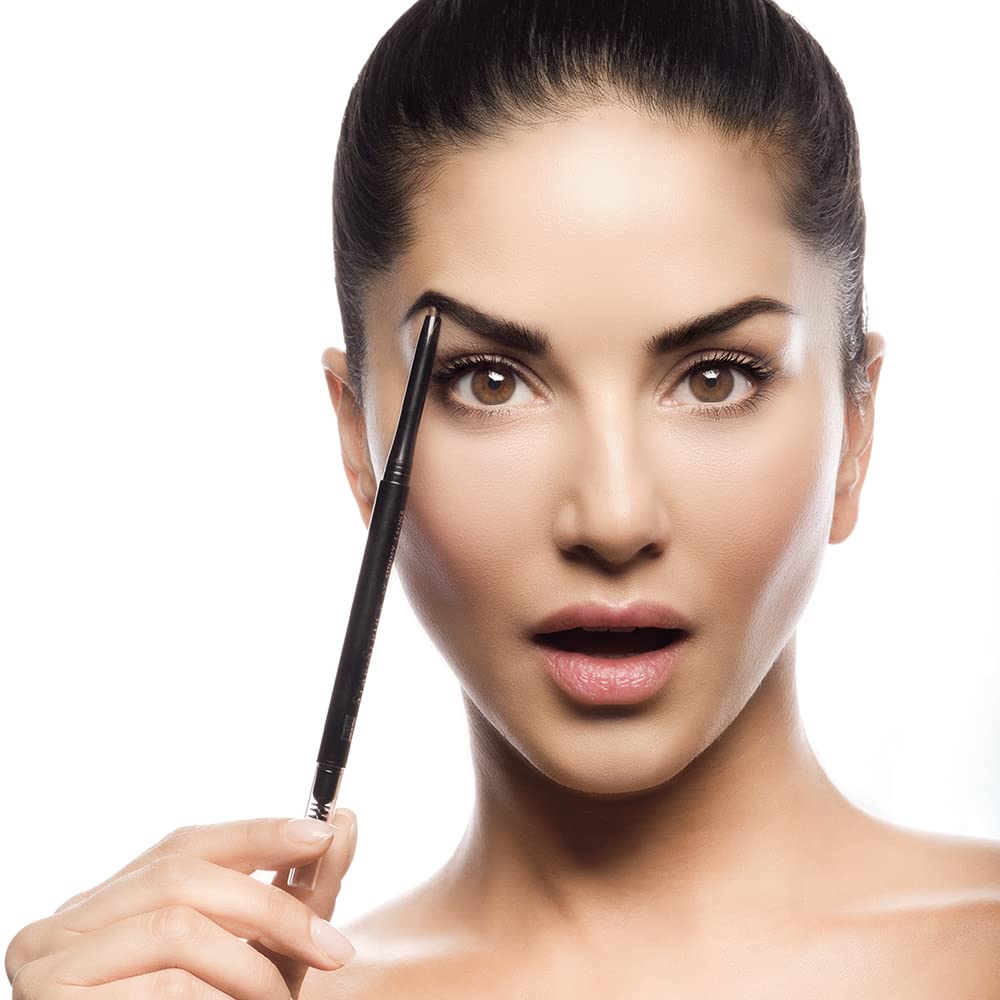 STARSTRUCK BY SUNNY LEONE Stellar Eyebrow Pencil - Black (1 Pack) | Waterproof, Long-Lasting Brow Pencil for Perfectly Defined Eyebrows | Ideal for Daily Makeup, Professional Use & On-The-Go Touch Ups