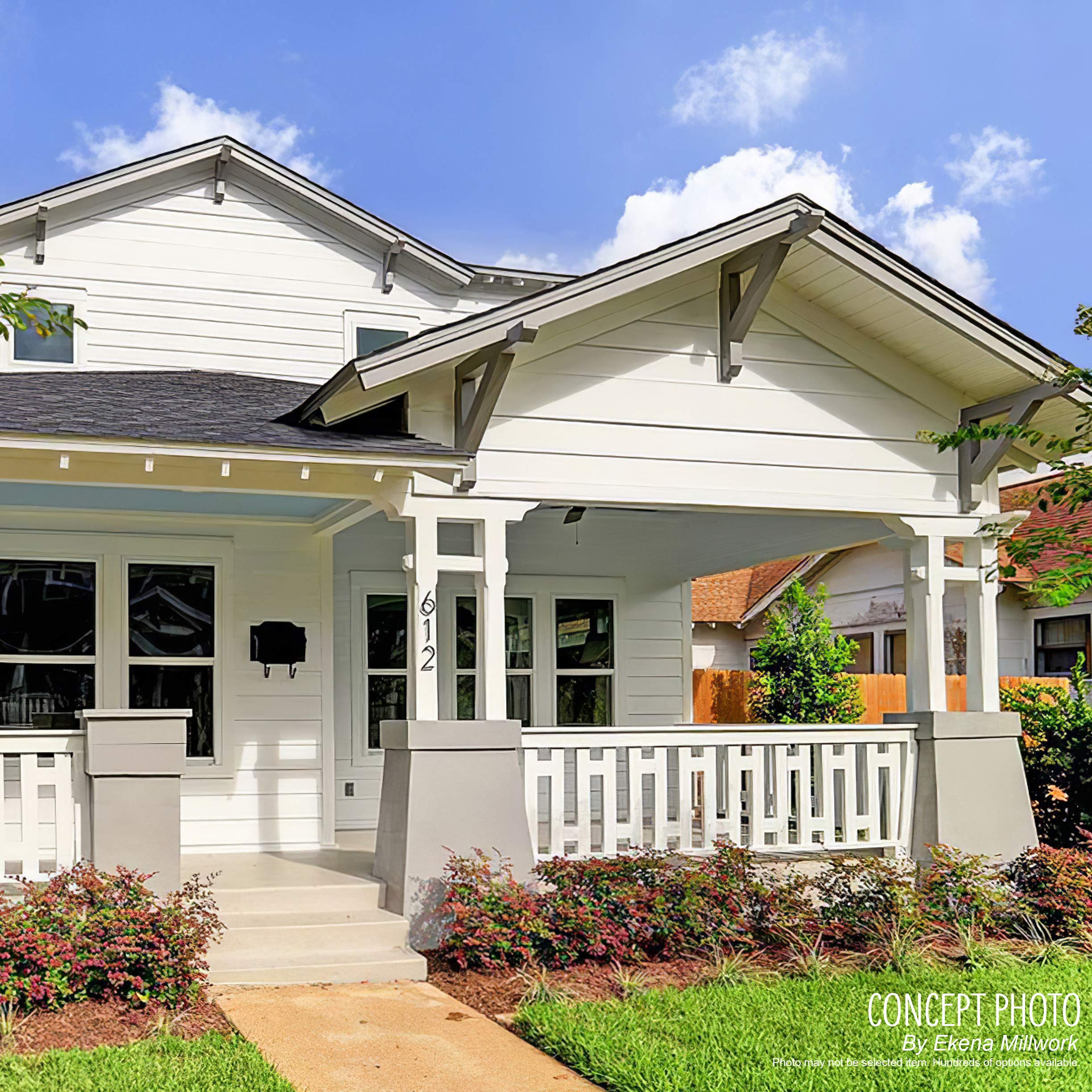 Ekena Millwork BKTP05X16X22BOA01 Standard Balboa Architectural Grade PVC Brackets - 5