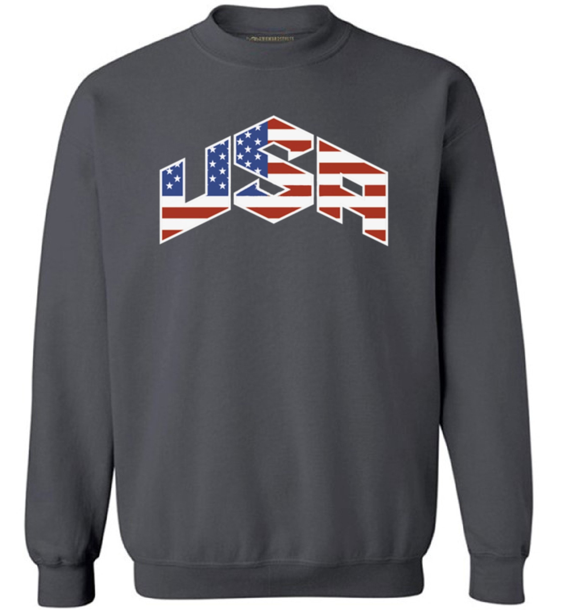 Awkwardstyles Patriotic USA Flag Crewneck Sweatshirt - 4th of July Independence Day Apparel - Perfect for BBQ Parties, Fireworks Shows & American Pride Events