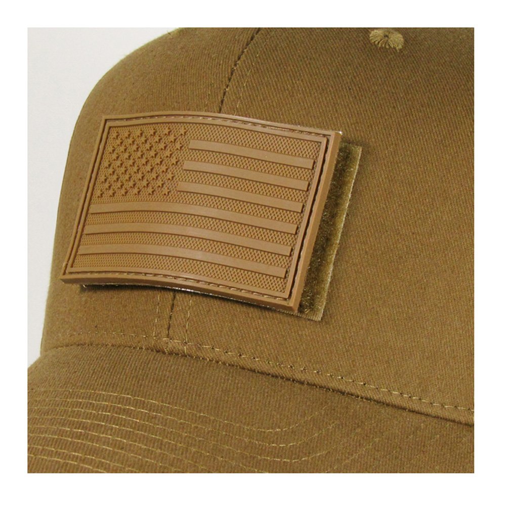 Rapdom Tactical USA Flag Rubber Patch - Patriotic Military Morale Patch for Hats, Jackets & Backpacks - Perfect for Outdoor, Tactical & Everyday Use