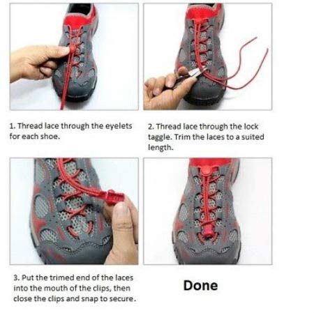 No-Tie Elastic Shoelaces for Kids & Adults - B&Q Round Lock Laces for Sneakers, Running & Triathlon Sports - Secure Locking Toggles for Active Lifestyles (Perfect for Jogging, Gym & Daily Wear)