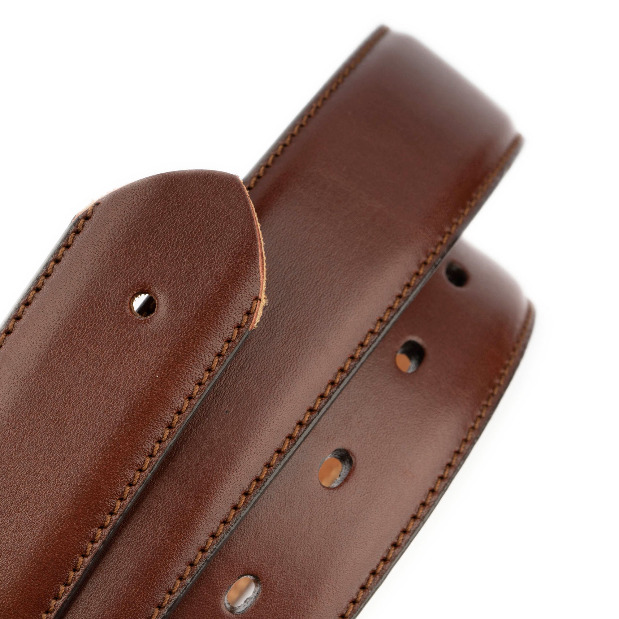 Genuine Brown Leather Replacement Belt Strap for Cartier Buckles - Premium Adjustable Dress Belt for Men & Women - Perfect for Formal Wear, Office & Special Occasions