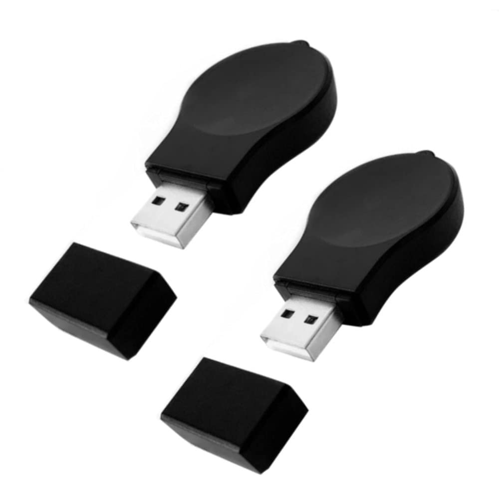 Portable Wireless Charger for Samsung Galaxy Watch 5 Pro/4/3/Active2 - USB Car Charger Keychain (2-Pack) | Fast Charging for Travel, Work & Gym Use