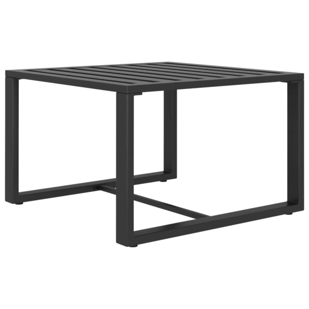 vidaXL 8-Piece Patio Lounge Set in Anthracite - Durable Aluminum Outdoor Furniture with Modular Design, Comfortable Cushions & Back Pillows for Garden, Poolside, and Backyard Relaxation