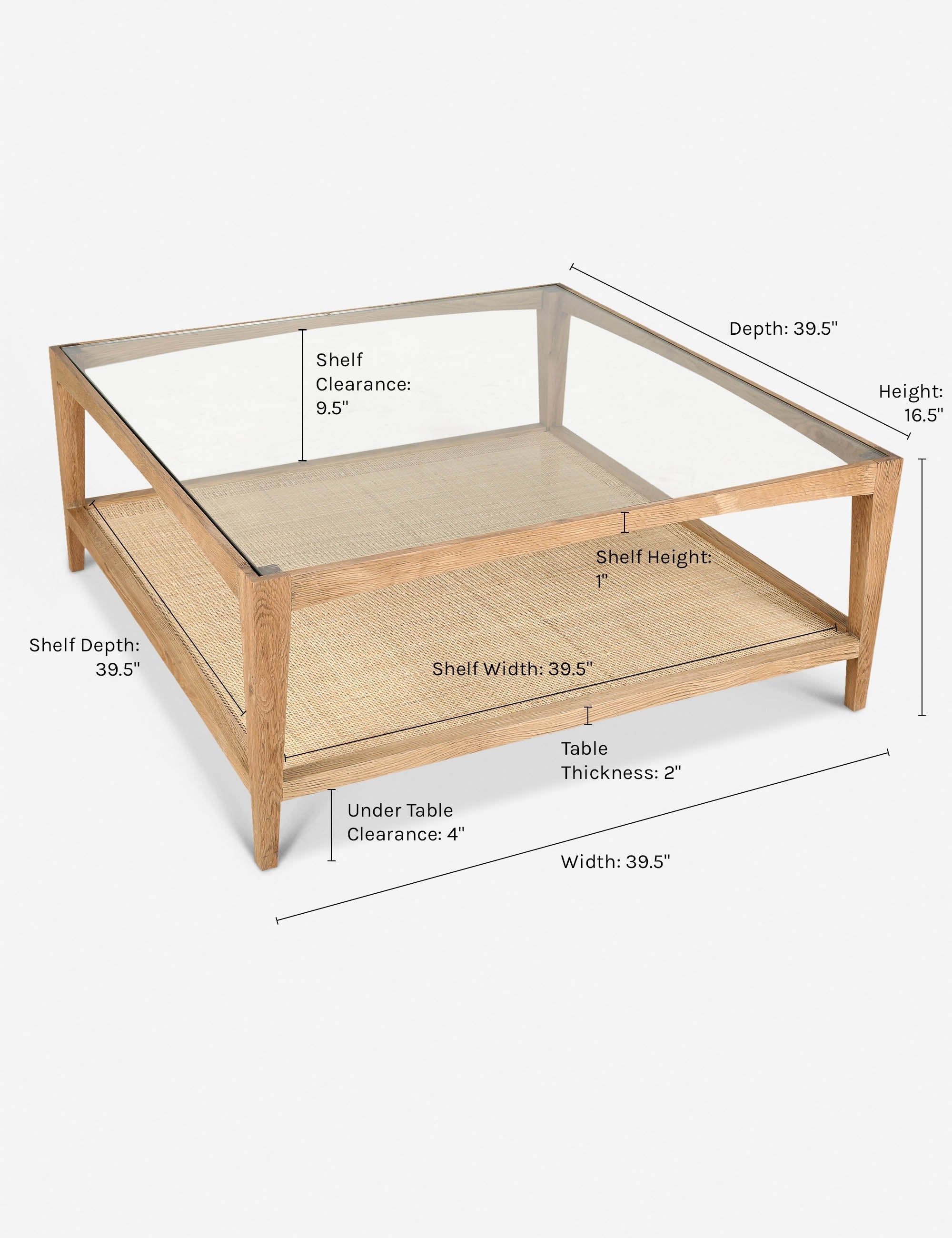 Modern Cohen Square Coffee Table - Stylish & Durable Living Room Center Table for Home Decor, Perfect for Family Gatherings & TV Nights