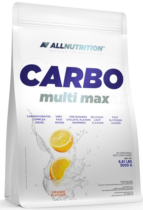 Allnutrition Carbo Multi Max - Lemon Flavor 3000g | Premium Carbohydrate Powder for Energy & Recovery | Ideal for Workouts, Endurance Sports & Post-Training