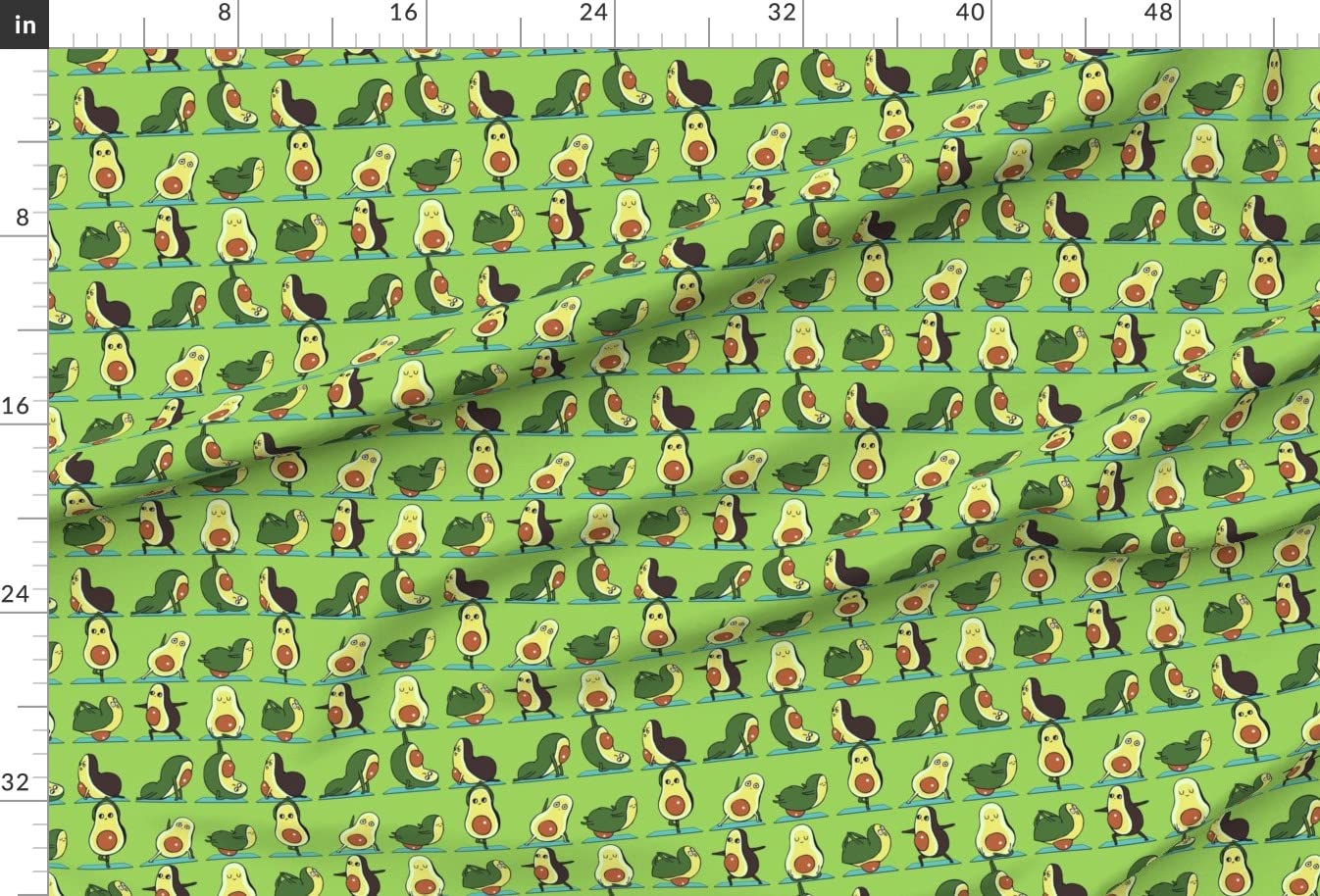 Premium Avocado Print Minky Fabric by The Yard - Ultra Soft Plush Material for Baby Blankets, Quilting & Activewear - DIY Sewing Projects, Home Decor & Gym Accessories - Perfect for Nursery, Fitness & Crafting