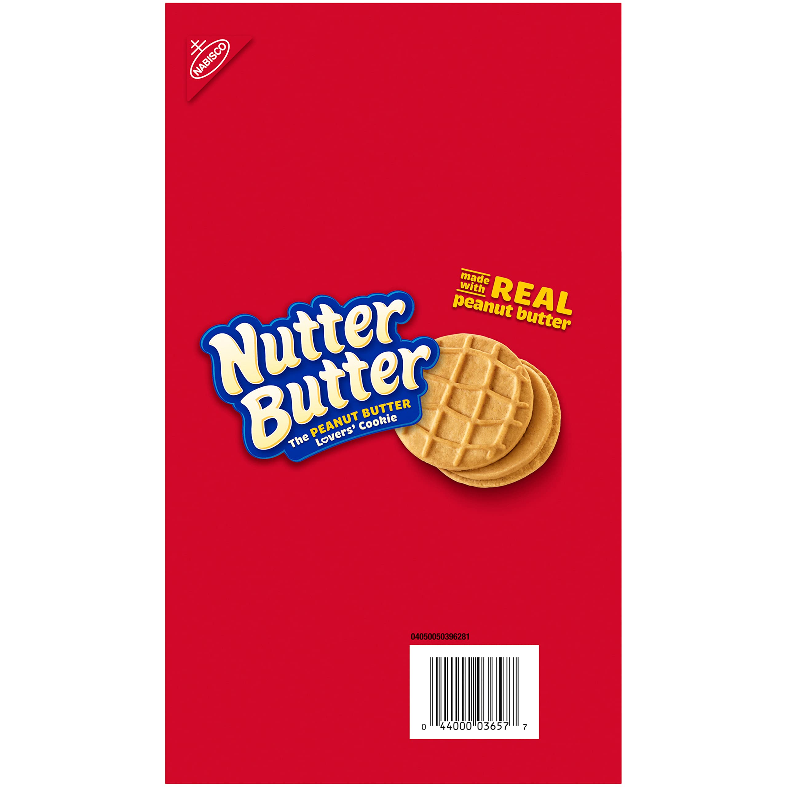 Nutter Butter Peanut Butter Sandwich Cookies - King Size (10 Pack of 3.5 oz Snack Packs) | Crunchy Peanut Butter Snacks for Lunchboxes, Office Treats & Road Trips