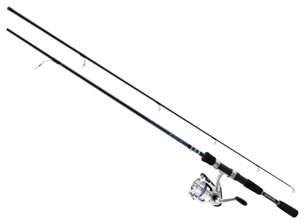 Daiwa DSK30 2B/F702M D Shock Freshwater Spinning Fishing Rod and Reel Combo - 7ft Medium Power for Bass, Trout, and Walleye - Perfect for Lake, River, and Stream Fishing