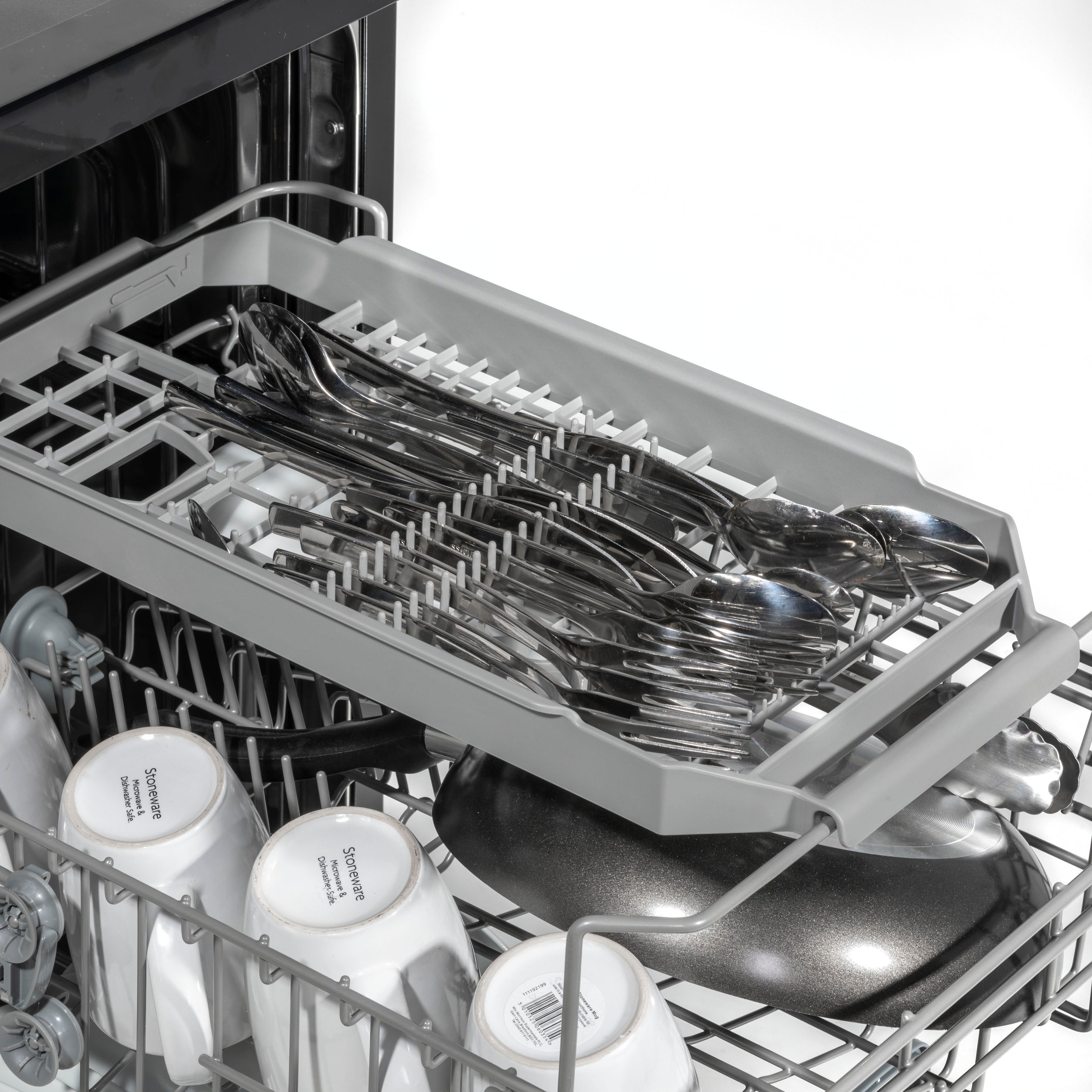 Baridi 45cm Slimline Freestanding Dishwasher - 10 Place Settings, 8 Wash Programs, Energy Efficient (Model DH267) - Perfect for Small Kitchens, Apartments & RVs
