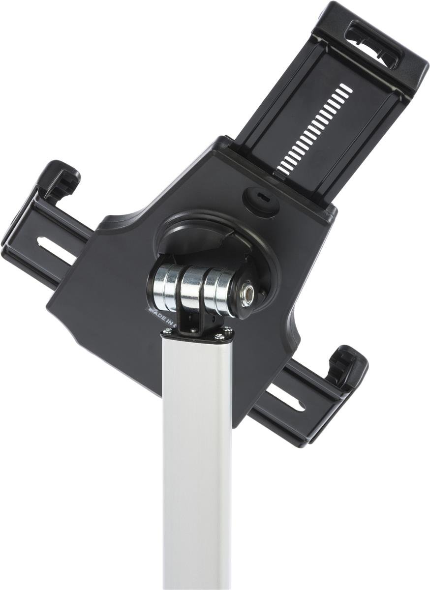 Adjustable iPad Tablet Stand with Locking Enclosure - Height Adjustable, Rotating & Tilting Floor Kiosk for Retail, Restaurant, and Office Use