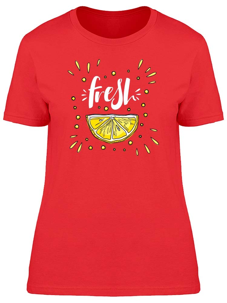 Smartprints Fresh & Cool Lemon Doodle Graphic T-Shirt for Women - Casual Summer Outfit, Beach Wear & Street Style Fashion