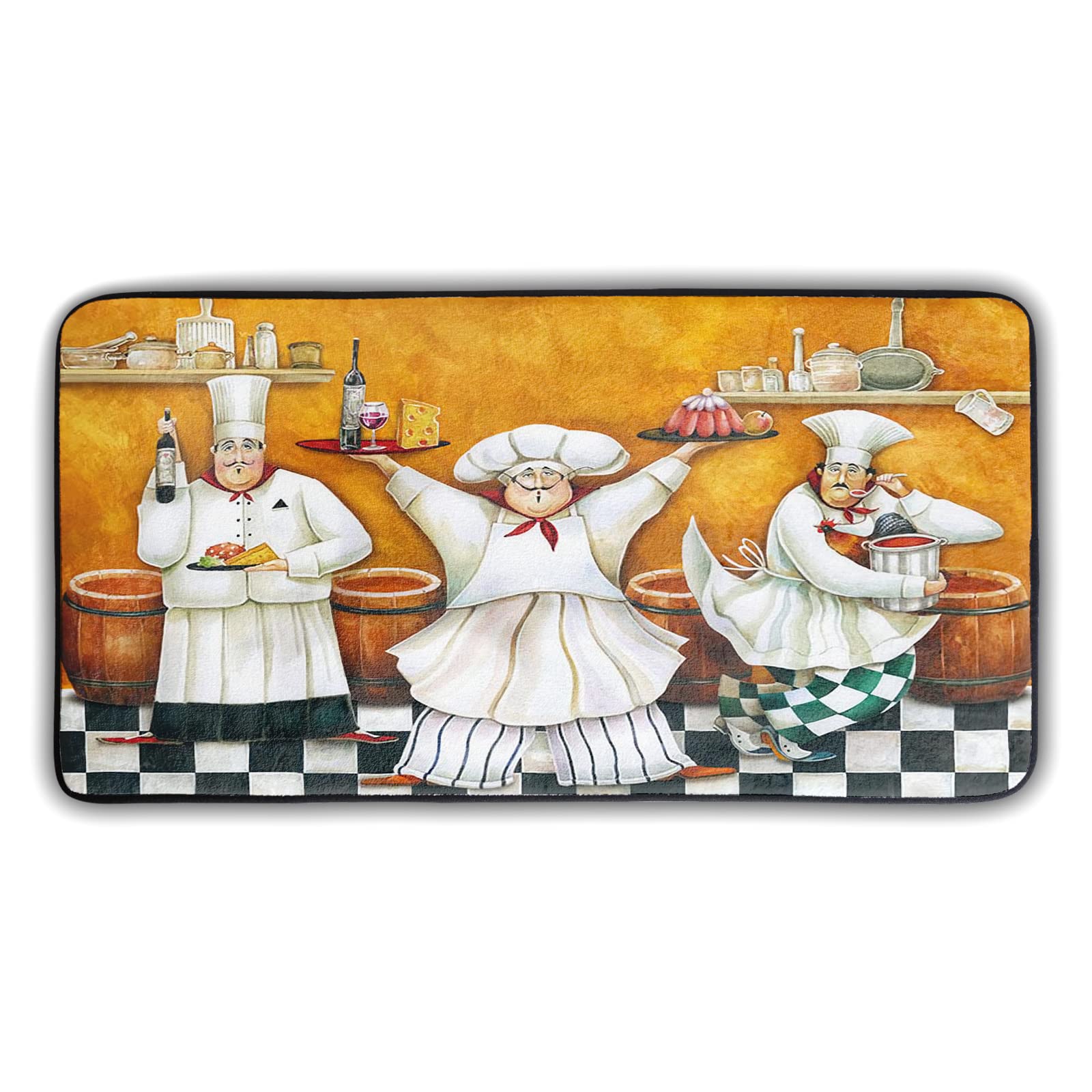 Premium Non-Slip Kitchen Rugs - Anti Fatigue Cushioned Chef Mats for Sink & Bathroom, Washable 39