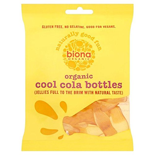 Biona Organic Cool Cola Bottles - 75g | Vegan Candy | Gluten-Free Gummy Treats | Perfect for Parties, Movie Nights & Lunchbox Snacks