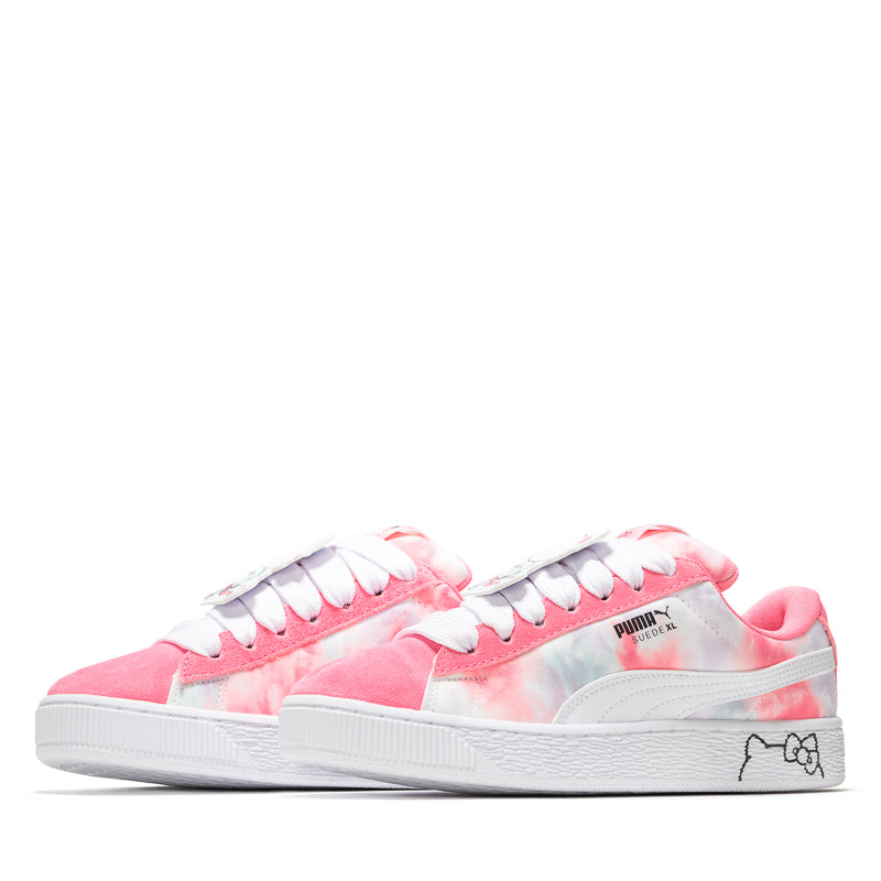 Hello Kitty x Puma Suede XL (GS) Sneakers - Magic Rose & Peaceful Blue Colorway | Cute Casual Shoes for Women & Girls | Perfect for School, Streetwear & Fashion Outfits