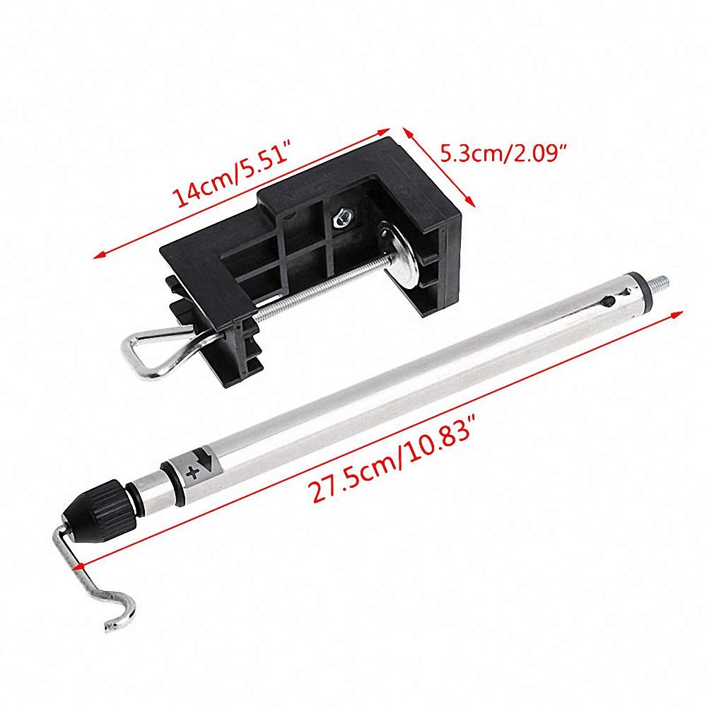 Flex Shaft Rotary Grinder Drill Bracket Stand - Clamp-On Holder Hanger for Jewelry Making, Metal Polishing & DIY Projects - Perfect for Workbench & Crafting Stations