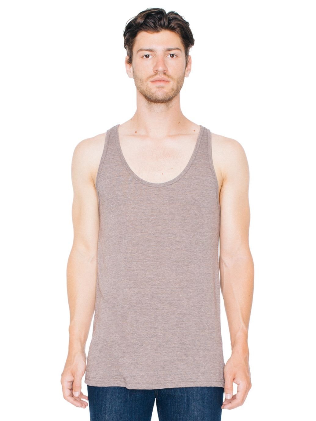 American Apparel Unisex Tri-Blend Tank Top - Soft Breathable Cotton Blend for Men & Women - Perfect for Gym, Yoga, Running & Summer Outfits