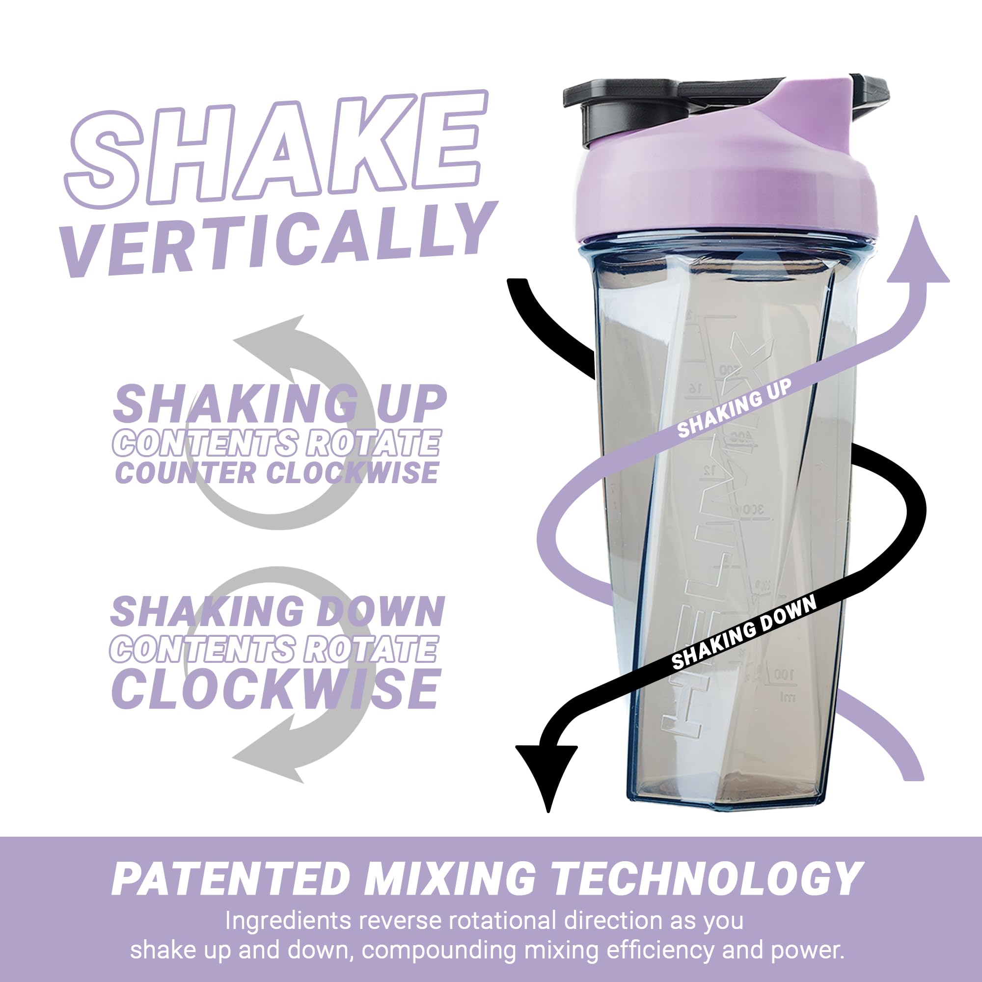 HELIMIX 2.0 Vortex Blender Shaker Bottle - 28oz BPA-Free Protein Shaker Cup for Gym, Workouts & Travel | Mixes Protein Powder, Smoothies & Cocktails | No Blending Ball Needed | Dishwasher Safe | Made in USA | Perfect for Pre-Workout, Post-Workout & On-The-Go Nutrition