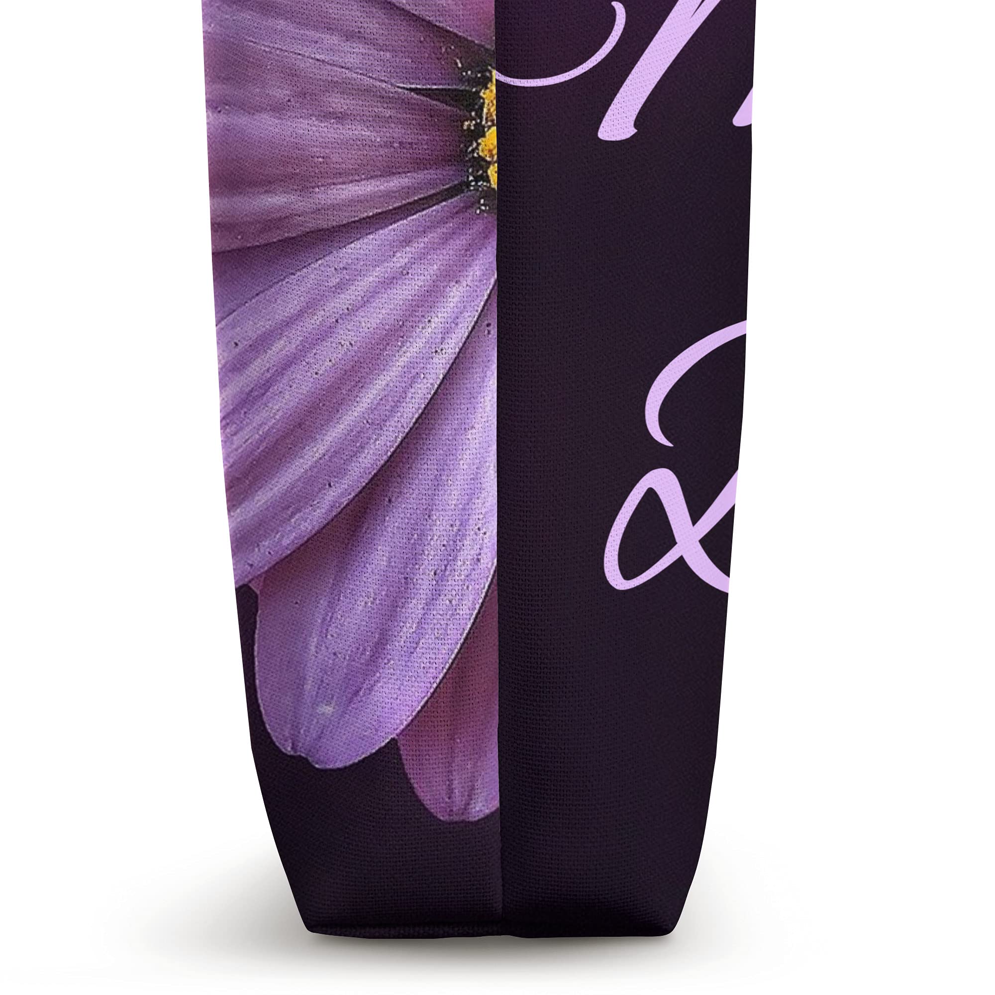 Elegant Purple Petal Flower Tote Bag for Mother of the Bride - Perfect for Weddings, Bridal Showers & Special Occasions