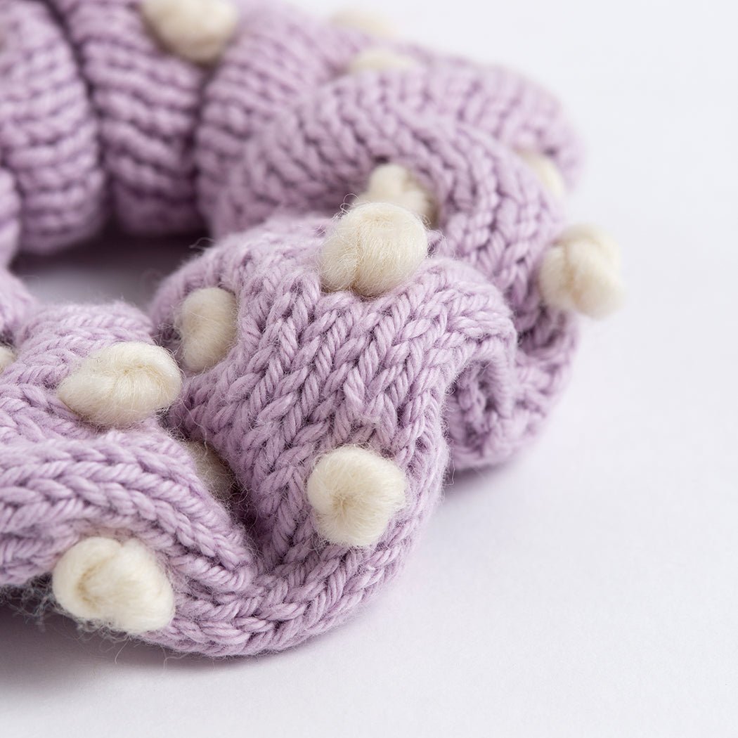 Soft Cotton Scrunchies Set - DIY Knitting Kit for Hair Accessories - Perfect for Women, Girls, and Craft Lovers (Great for Gifts, Parties, and Everyday Use)