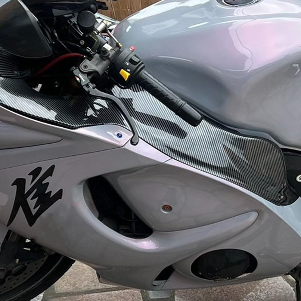 Carbon Fiber Front Side Cover Fairing Panel for Suzuki GSXR1300 Hayabusa 2008-2020 (RTF34F) - Lightweight & Durable Black Motorcycle Accessory - Perfect for Racing & Custom Bike Builds