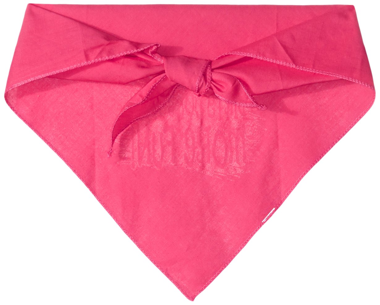 Funny Pet Bandana for Dogs - 'Dirty Dogs Have More Fun' Screen Printed Design in Bright Pink, Large Size - Perfect for Playtime, Dog Parks & Pet Costume Parties