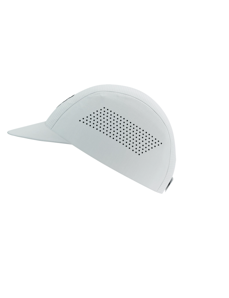 Compressport Unisex Pro Racing Cap - Lightweight Breathable Running Hat for Men & Women - White - Perfect for Marathon, Cycling, and Outdoor Sports