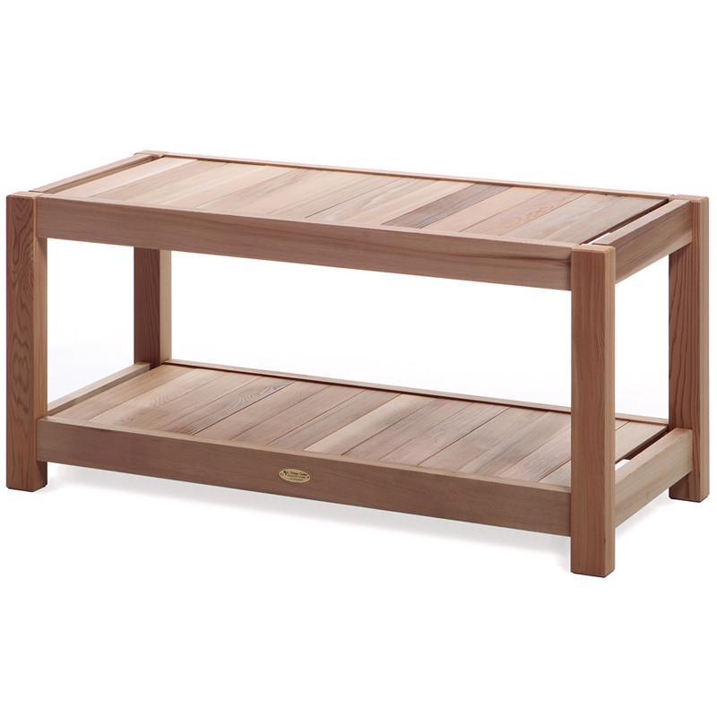 Premium Cedar Sauna Bench - Natural, Durable & Aromatic Wood for Home Sauna & Spa - Perfect for Relaxation & Detox