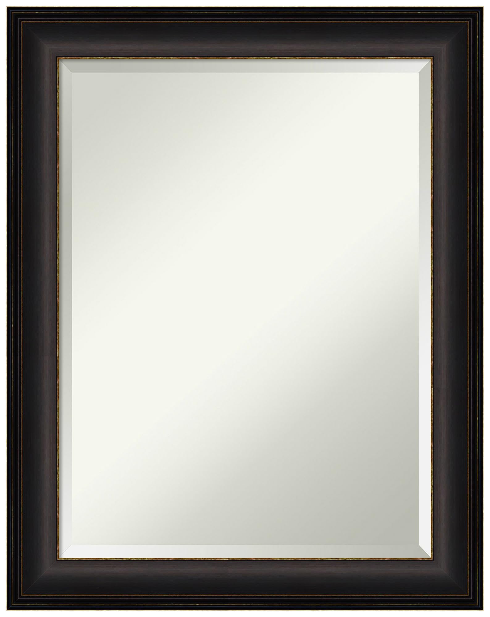 Amanti Art Bronze Wall Mirror Set of 3 - 29x23 Inch Oil Rubbed Bronze Rectangular Bathroom & Living Room Wall Decor with Beveled Edge, Traditional Medium Frame - Perfect for Bathroom Vanity, Entryway or Bedroom Decor (Hangs Horizontally & Vertically)