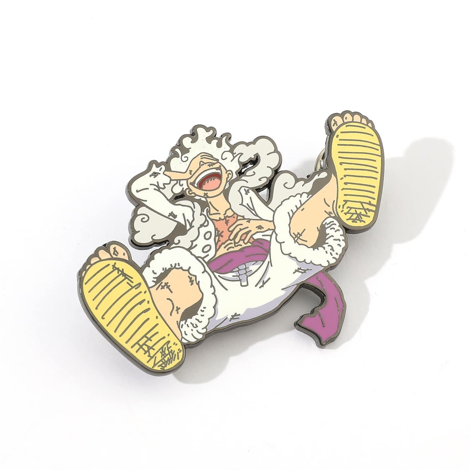 Anime Luffy Enamel Pins - One Piece Metal Brooch Badges for Cosplay, Backpacks, Jackets & Gifts | Collectible Lapel Pins for Men, Boys & Anime Fans | Perfect for Conventions, Cosplay Events & Daily Fashion Accessories