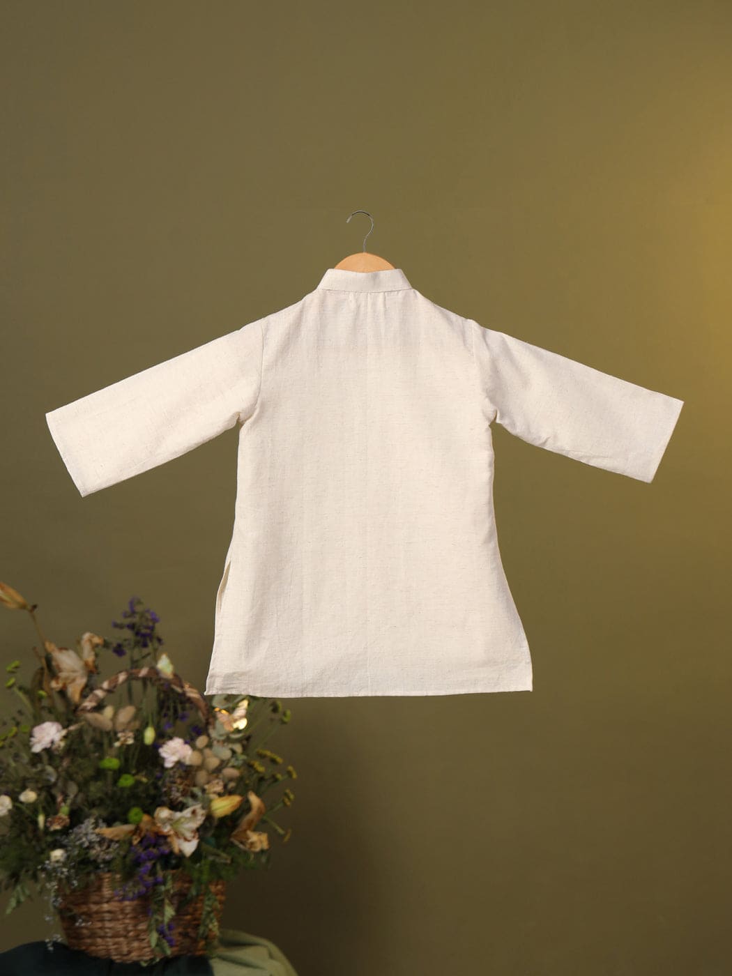 Pre-Order Boys 3-Piece Bundi Set in Beige - Comfortable Ethnic Outfit for Festivals, Weddings & Special Occasions