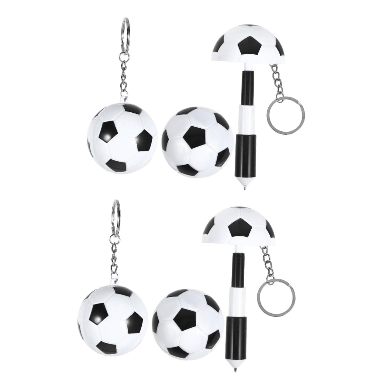 COHEALI 4-Pack Soccer Ball Shaped Ballpoint Pens - Football Theme Award Pens for Players, Coaches & Fans - Great for Sports Awards, School Prizes & Office Gifts