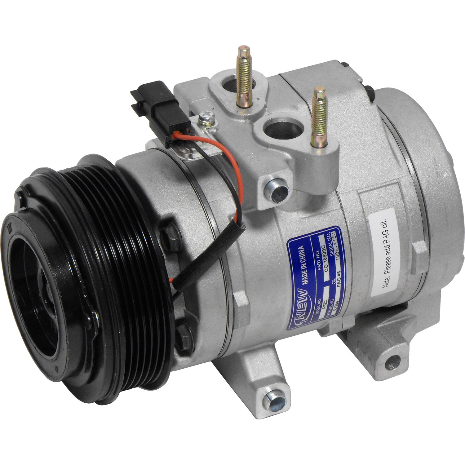 UAC CO 10909C AC Compressor and Clutch Kit - Replacement for Car Air Conditioning System - Perfect for DIY Auto Repair & AC Maintenance