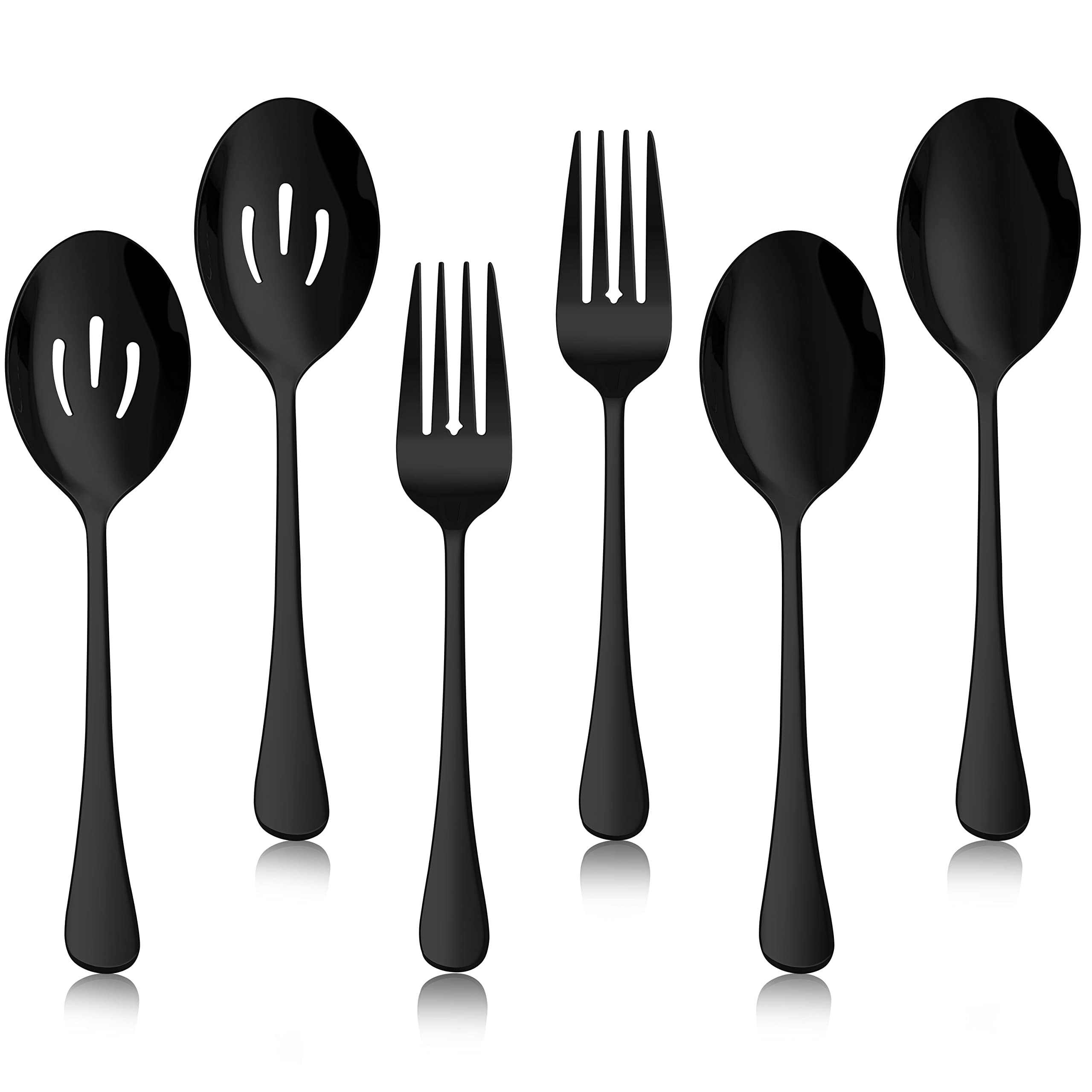 Herogo 6-Piece Stainless Steel Serving Utensil Set - 8.7
