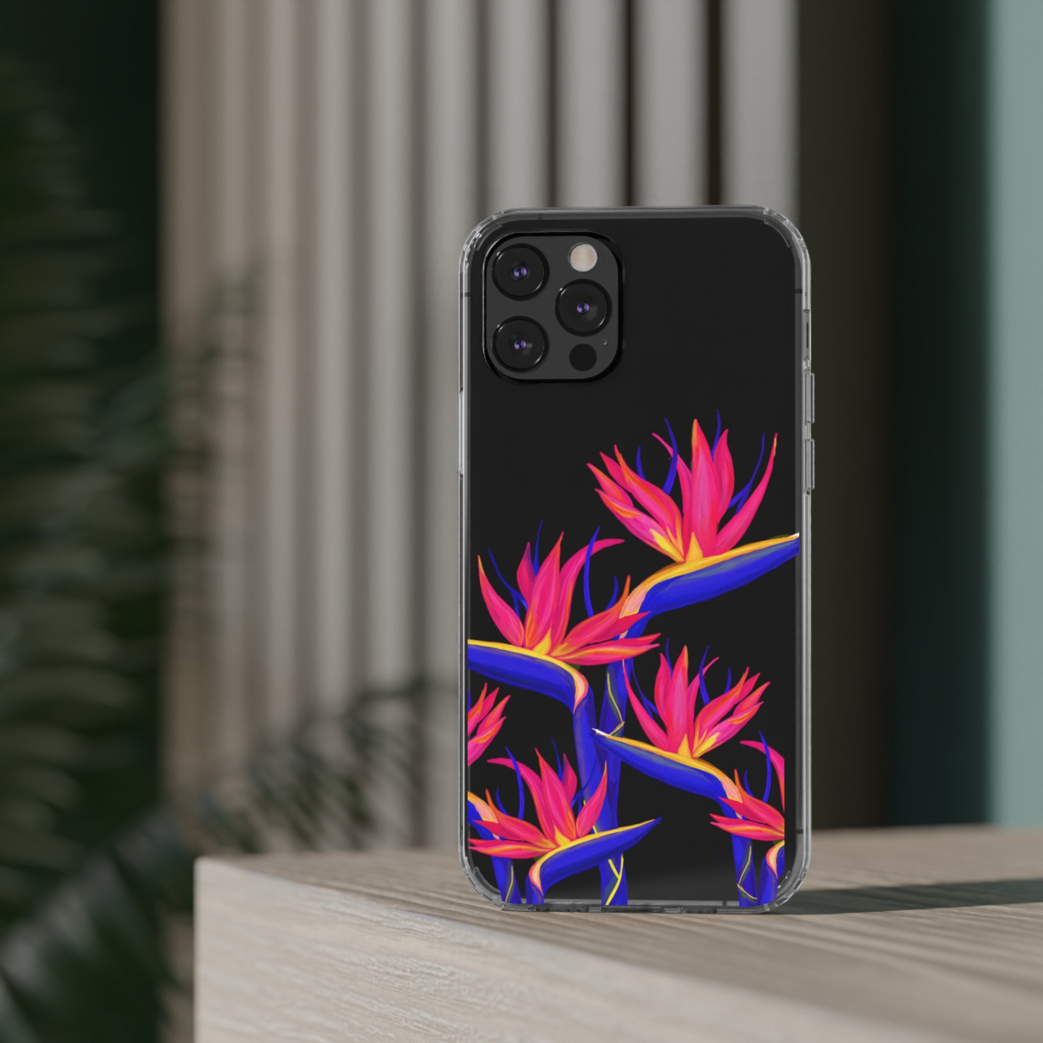 Pua Manu Neon Clear Phone Case - Shockproof & Scratch-Resistant Protective Cover for iPhone & Samsung - Perfect for Outdoor, Travel & Daily Use