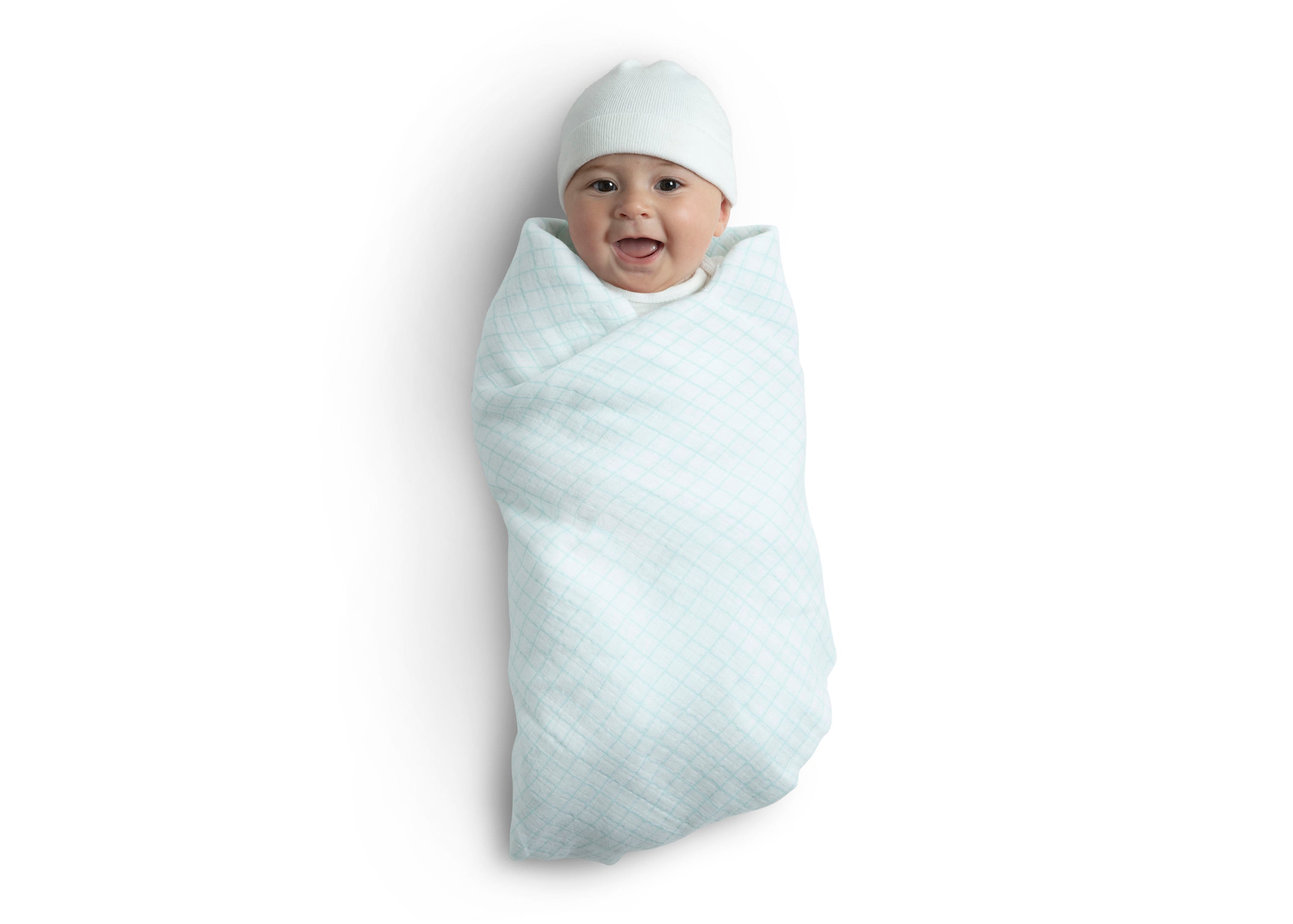 100% Cotton Muslin Baby Receiving Blankets - Soft & Breathable Swaddle Blankets for Newborns (4 Pack) - Perfect for Nursery, Swaddling & On-the-Go Comfort