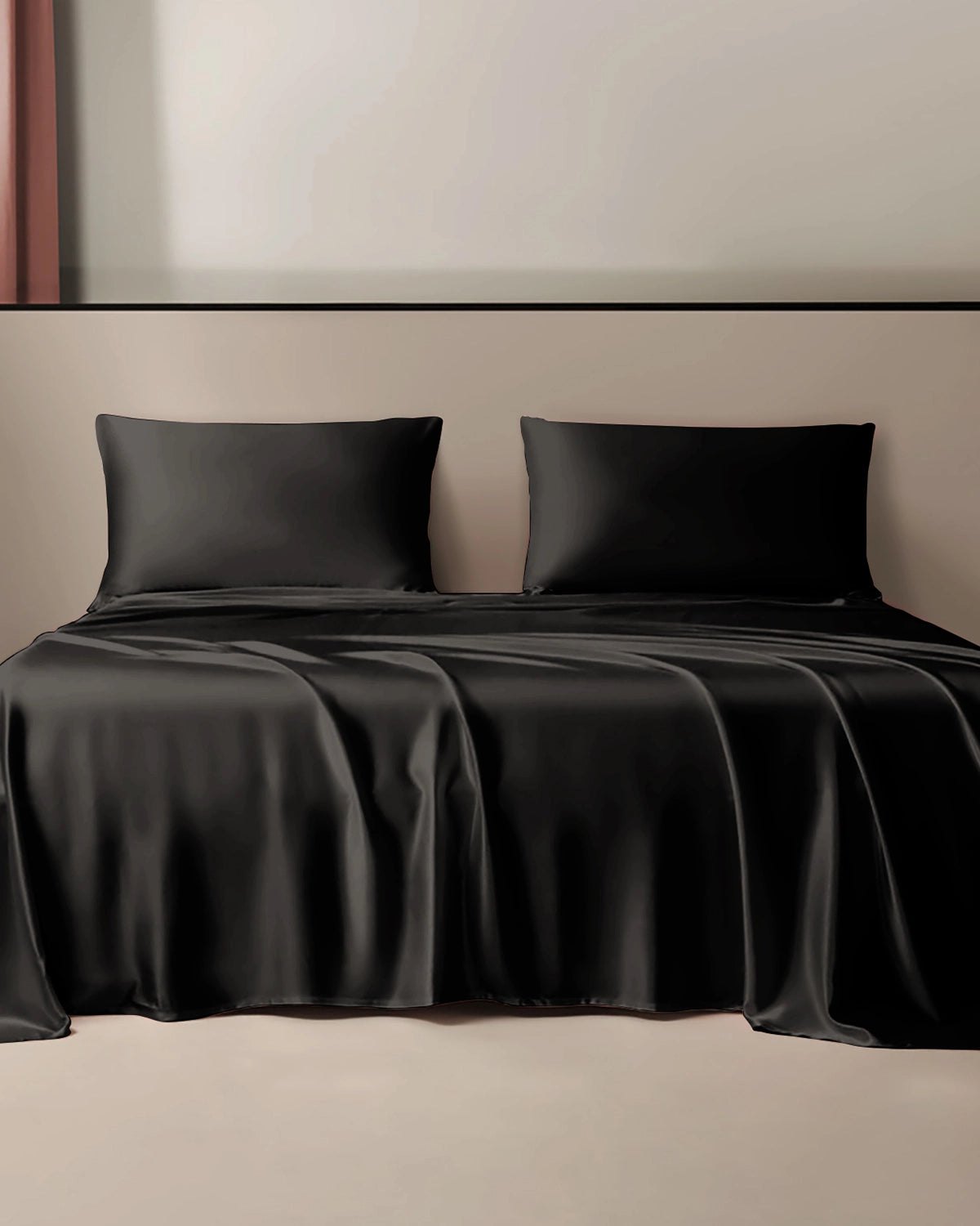 Luxury 19 Momme 3-Piece Silk Flat Sheet Set - Queen Size, 100% Mulberry Silk Bedding for Ultimate Comfort | Perfect for Master Bedroom, Guest Room & Luxury Hotels