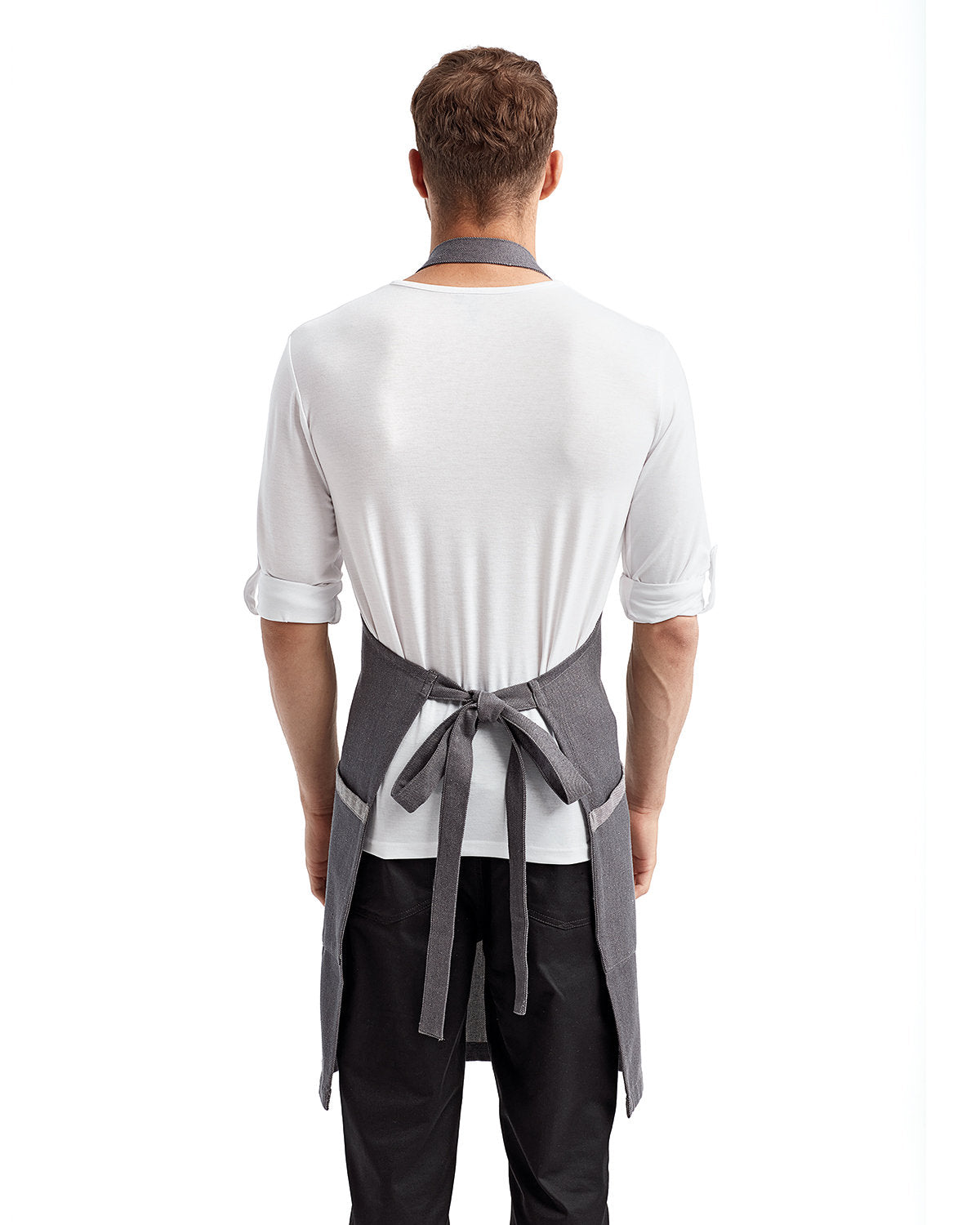 Reprime RP122 Unisex Recycled Bib Apron - Eco-Friendly Artisan Collection for Cooking, Baking & Grilling - Sustainable Kitchen & BBQ Accessory