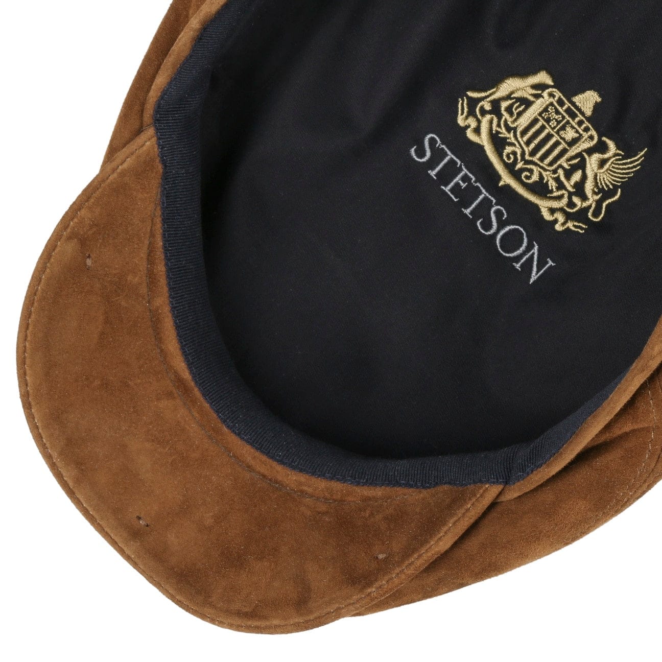 Stetson Goat Suede Flat Cap - Classic Men's Vintage Style Hat for Casual Wear & Outdoor Activities