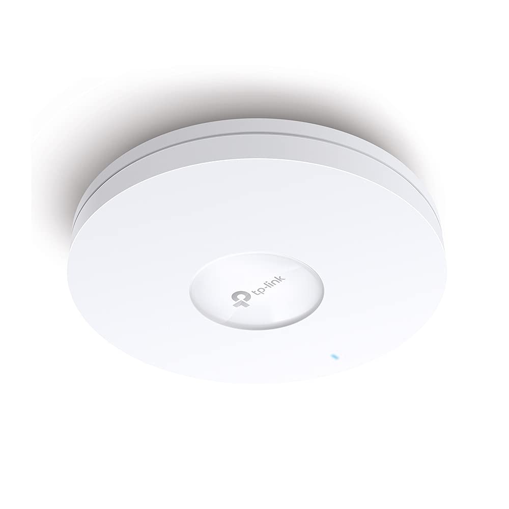 TP-Link EAP670 AX5400 Dual Band WiFi 6 Ceiling Mount Access Point | Omada Mesh WiFi System | PoE+ Powered (802.3at) | Wall/Ceiling Installation | Free Controller Software | for Home Office, Business & Large Area Coverage