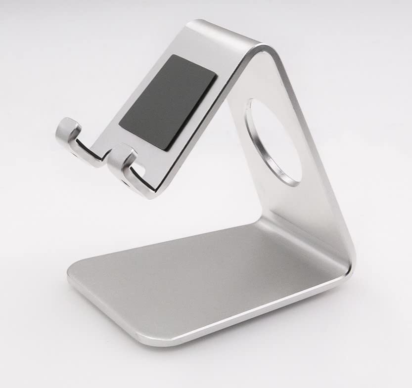 Premium Adjustable Cell Phone Stand Holder - Universal Phone Dock for Desk, Compatible with iPhone, Samsung, Google Pixel - Perfect for Home Office, Video Calls & Hands-Free Viewing