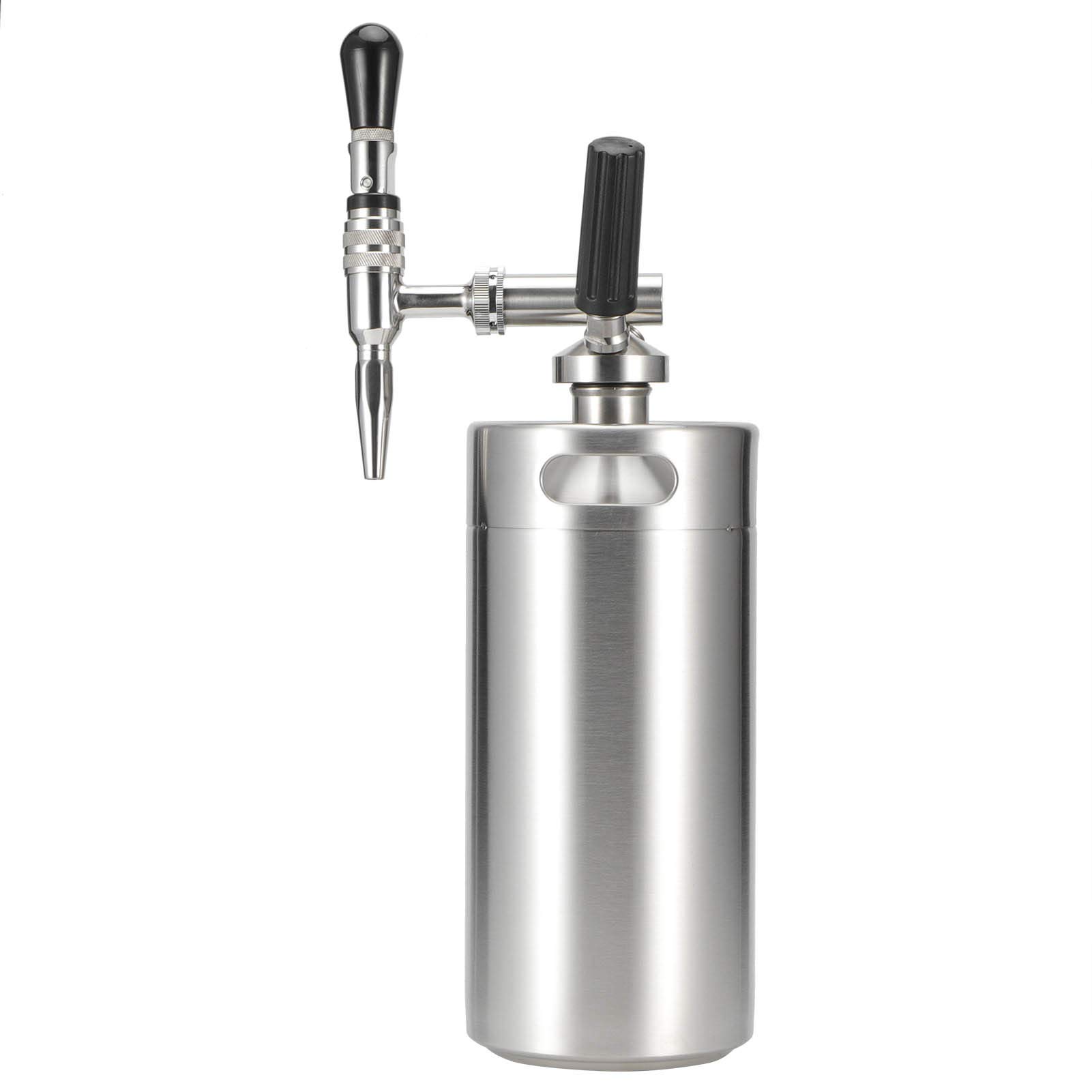 Nitro Cold Brew Coffee Maker - 3.6L Stainless Steel Nitrogen Coffee Machine with Keg for Home, Office, Camping & Hiking | Perfect for Iced Coffee Lovers & Outdoor Adventures