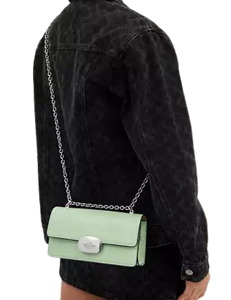 Coach Eliza Flap Crossbody Bag for Women | Genuine Leather Shoulder Purse with Adjustable Strap | Perfect for Work, Travel & Everyday Use