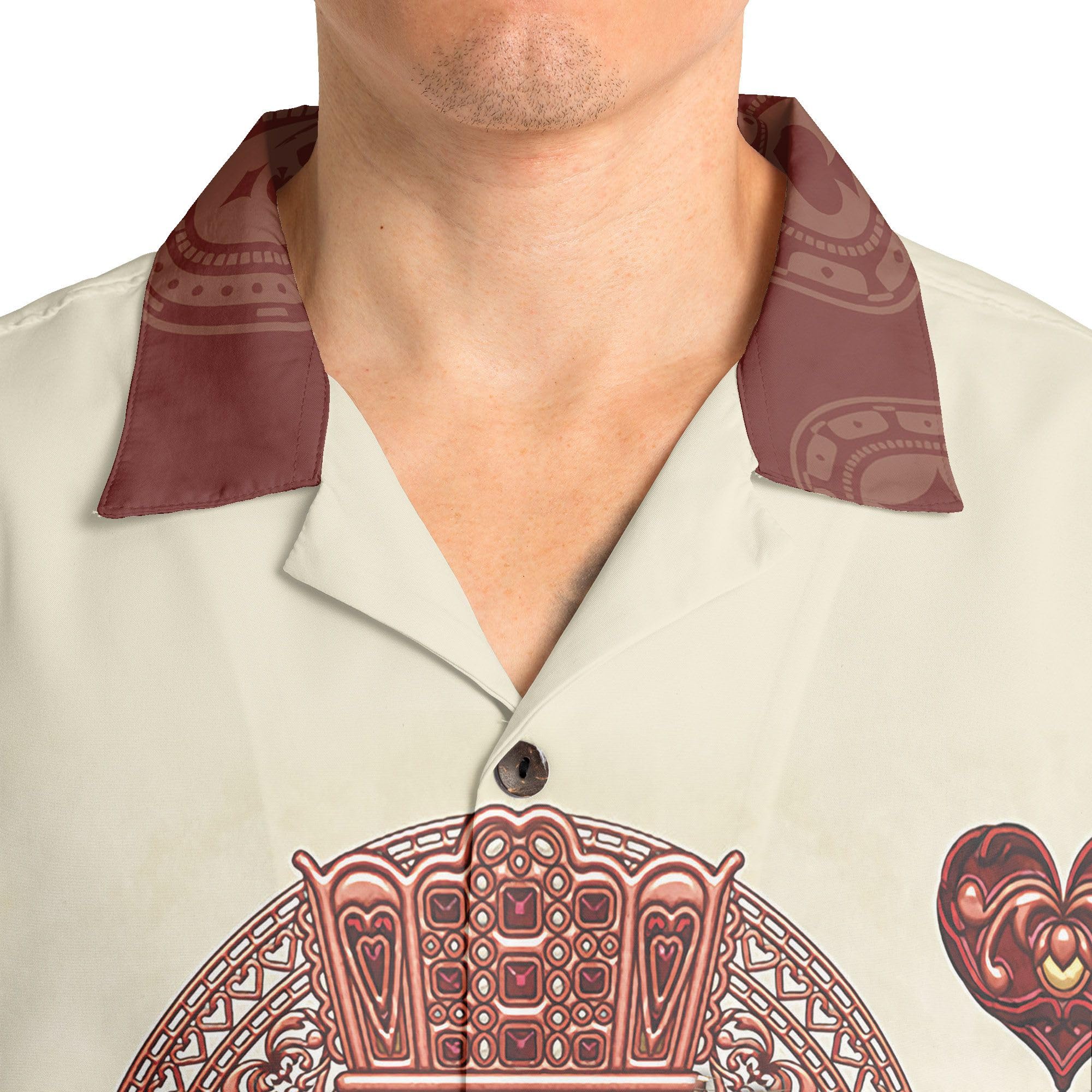 HYPERFAVOR Custom Casino Shirts for Men - Short Sleeve Poker Hawaiian Shirts - Perfect for Casino Nights, Poker Parties & Tropical Vacations