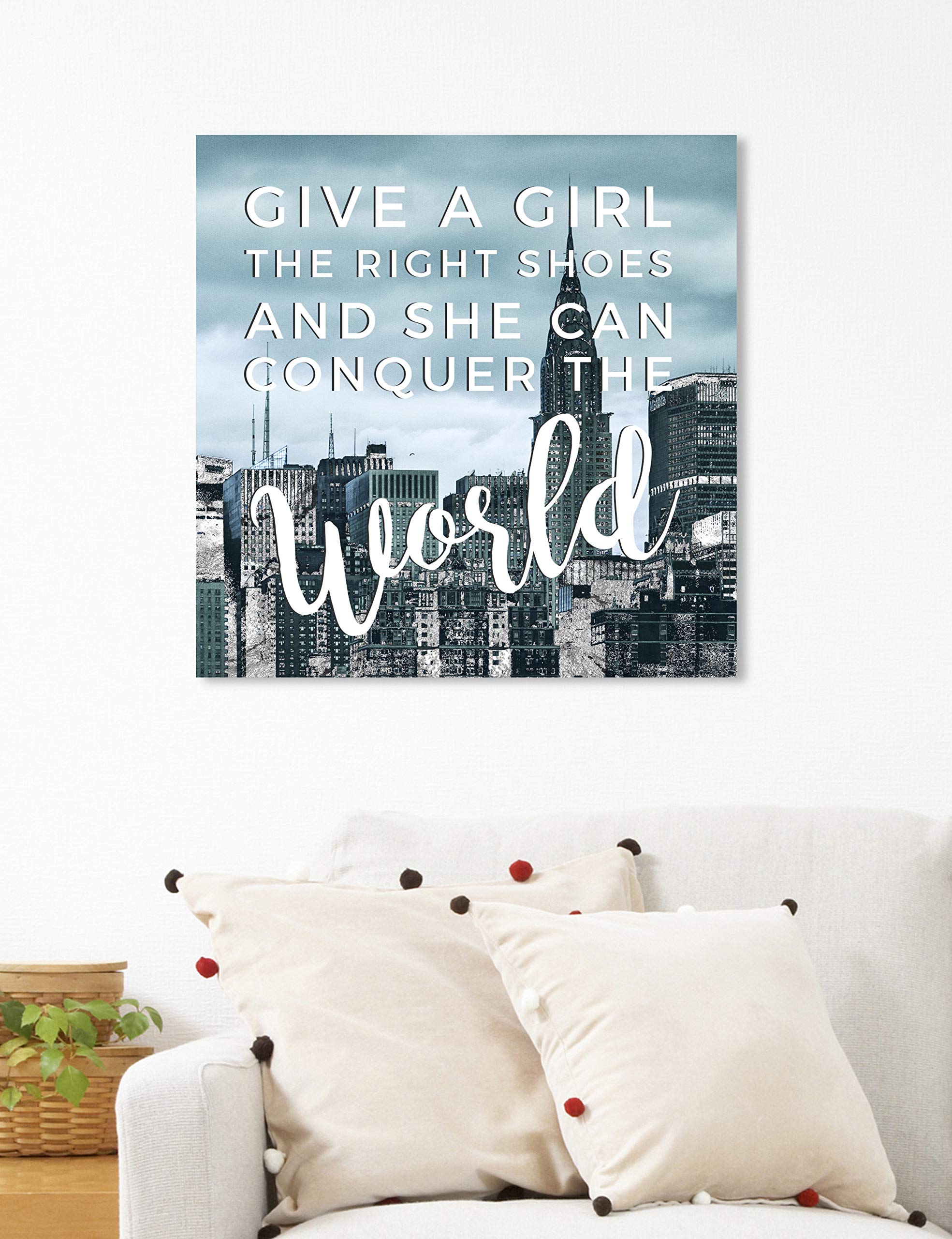 Conquer Inspirational Wall Art Canvas Print - 20