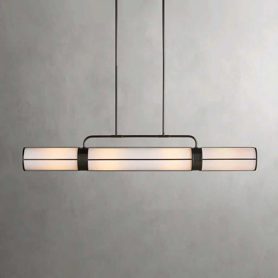 Remming Linear Pendant Light - Modern LED Hanging Fixture for Kitchen Island, Dining Room & Bedroom Lighting | Dimmable & Energy Efficient